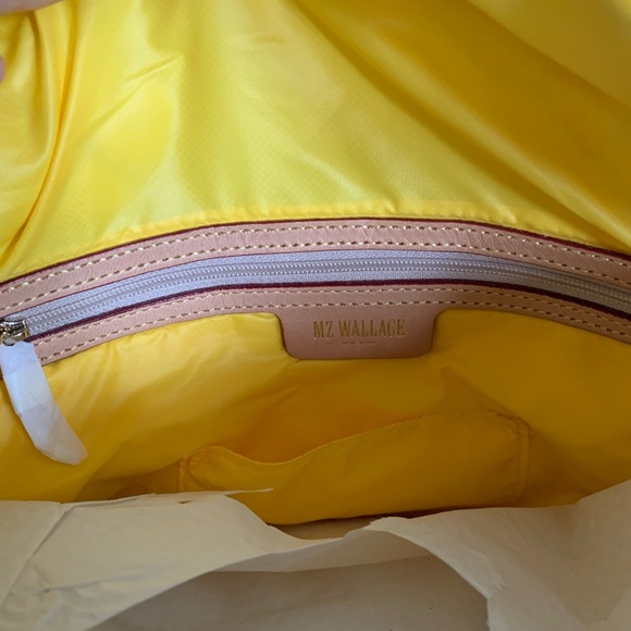 MZ WALLACE Crosby crossbody sling bag in quilted nylon and leather NEW RARE - Picture 15 of 15